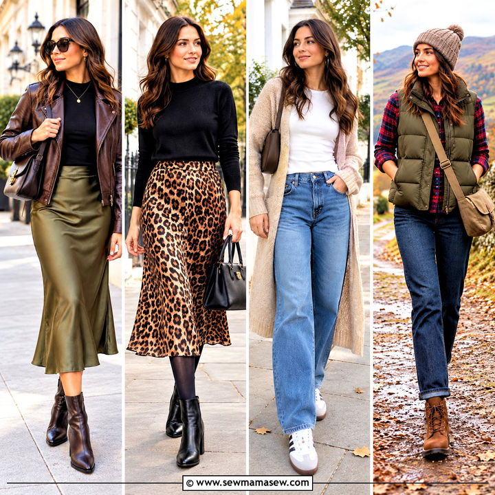 20 UK Autumn Outfits for Chic Layers on Chilly, Rainy Days