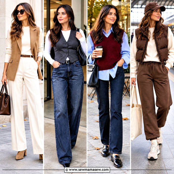 20 Vest Autumn Outfit Ideas for Cozy, Effortless Layering