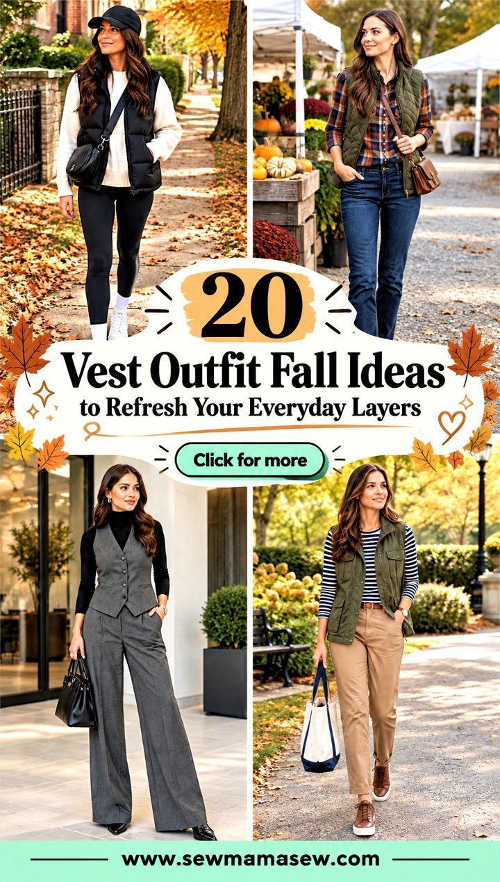 20 Vest Outfit Fall Ideas to Refresh Your Everyday Layers - 20 Vest Outfit Fall Ideas to Refresh Your Everyday Layers