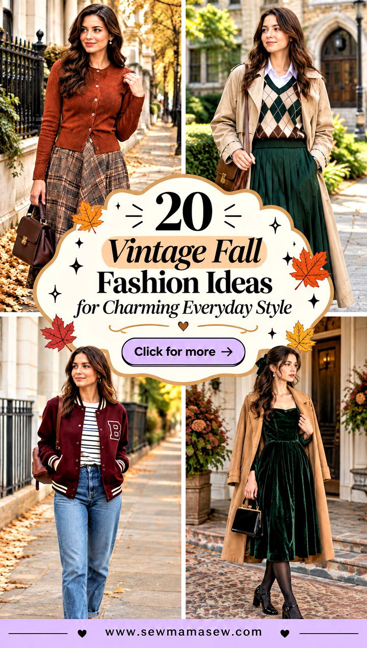 20 Vintage Fall Fashion Ideas for Charming Everyday Style - 20 Vintage Fall Fashion Ideas for Charming Everyday Style