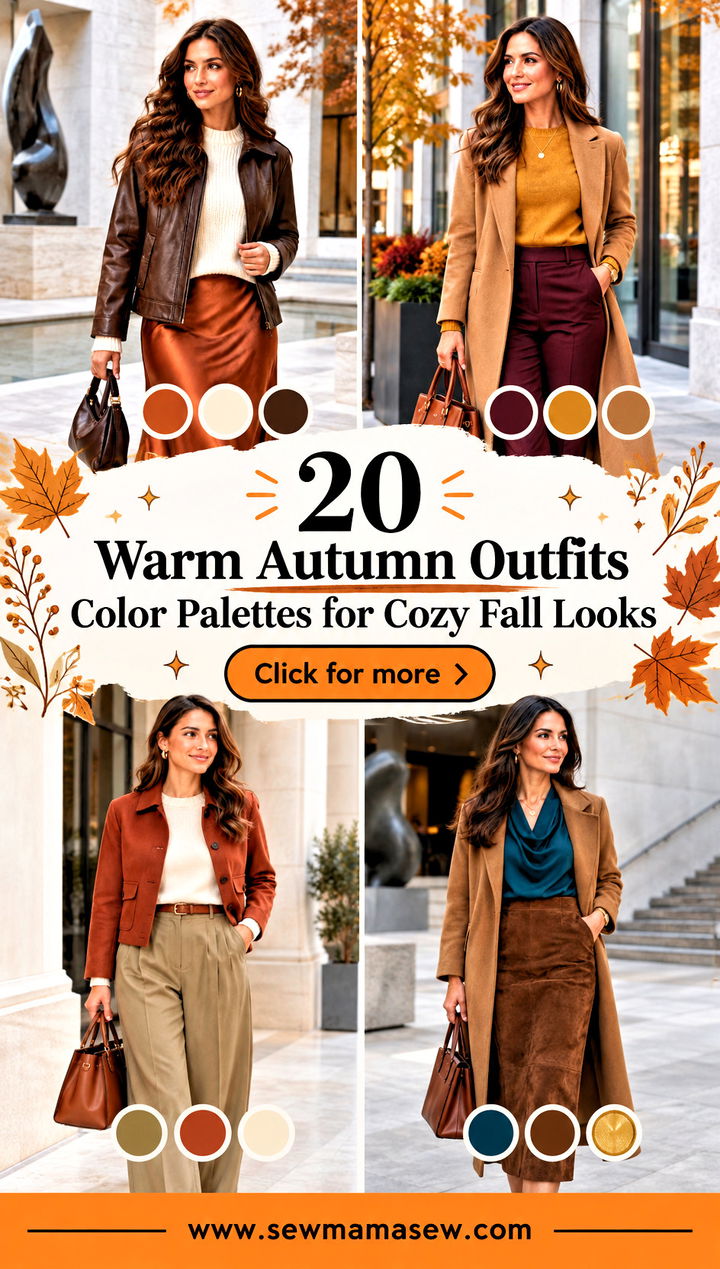20 Warm Autumn Outfits Color Palettes for Cozy Fall Looks - 20 Warm Autumn Outfits Color Palettes for Cozy Fall Looks