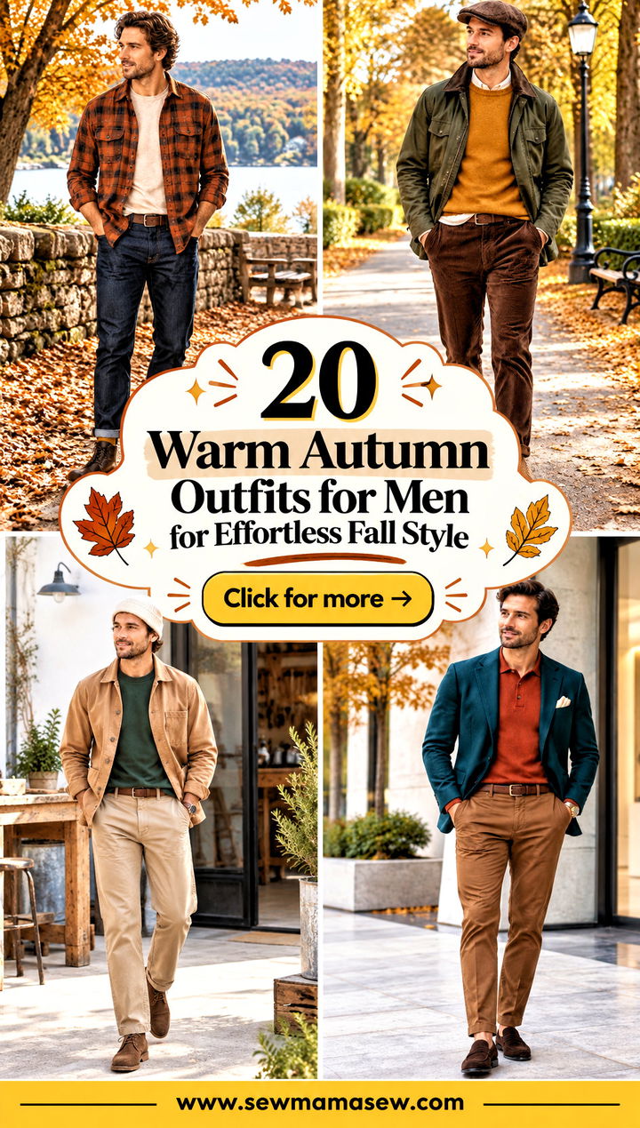 20 Warm Autumn Outfits for Men for Effortless Fall Style - 20 Warm Autumn Outfits for Men for Effortless Fall Style