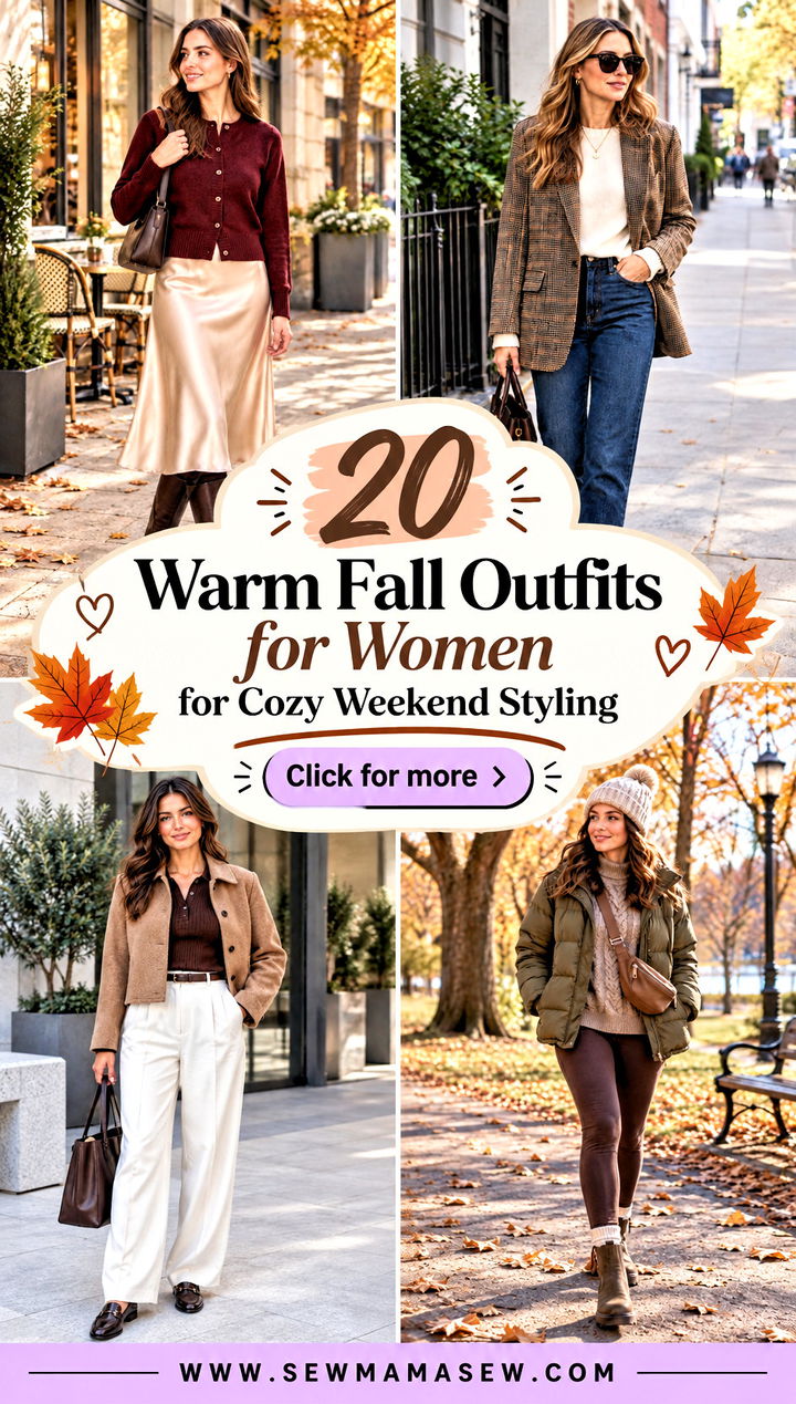 20 Warm Fall Outfits for Women for Cozy Weekend Styling - 20 Warm Fall Outfits for Women for Cozy Weekend Styling