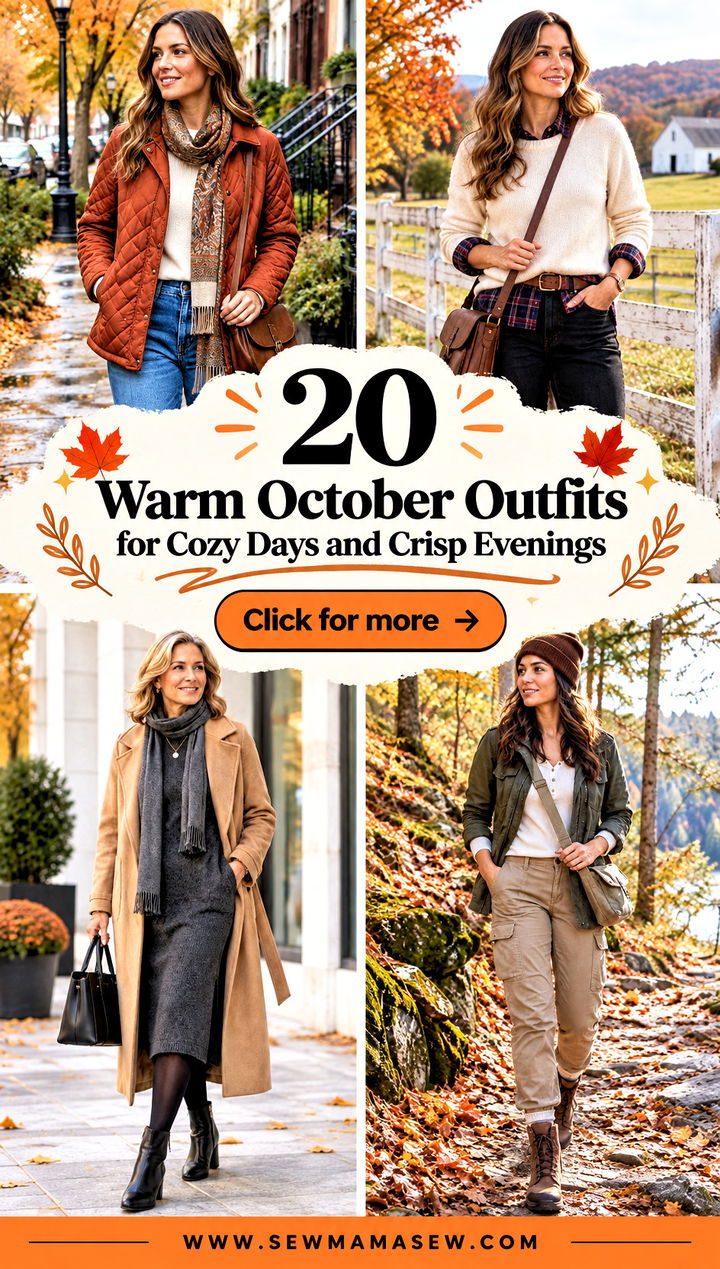 20 Warm October Outfits for Cozy Days and Crisp Evenings - 20 Warm October Outfits for Cozy Days and Crisp Evenings