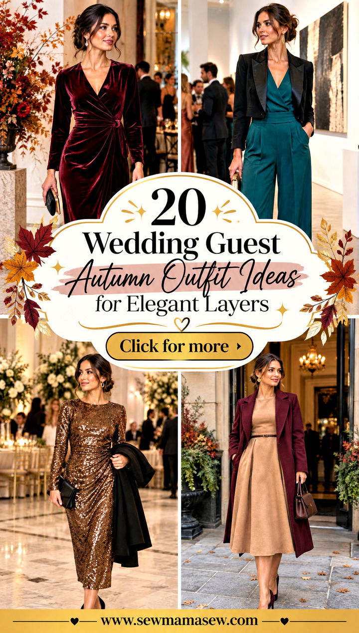 20 Wedding Guest Autumn Outfit Ideas for Elegant Layers - 20 Wedding Guest Autumn Outfit Ideas for Elegant Layers