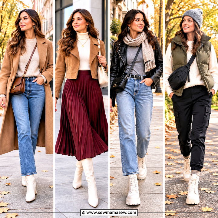 20 White Boots Outfit Fall Ideas for a Chic Closet Refresh