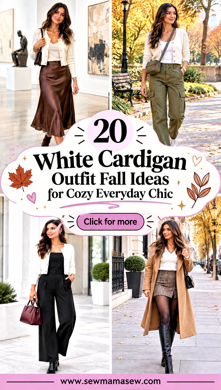 20 White Cardigan Outfit Fall Ideas for Cozy Everyday Chic - 20 White Cardigan Outfit Fall Ideas for Cozy Everyday Chic