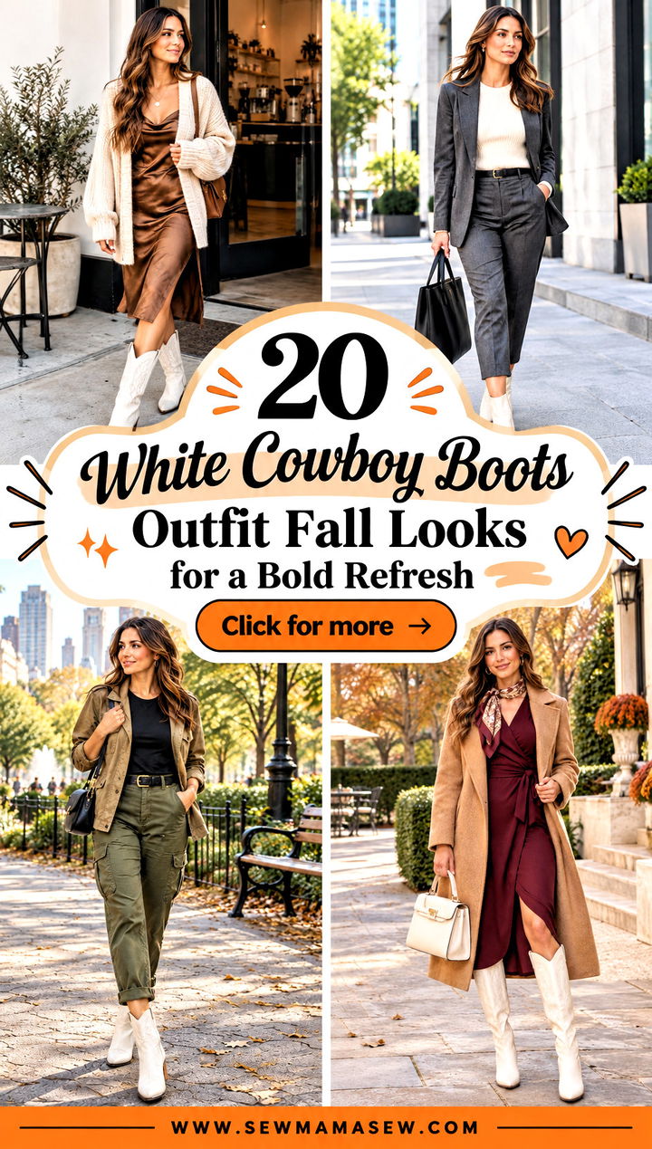 20 White Cowboy Boots Outfit Fall Looks for a Bold Refresh - 20 White Cowboy Boots Outfit Fall Looks for a Bold Refresh