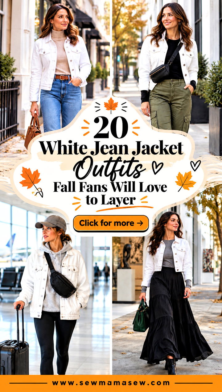 20 White Jean Jacket Outfits Fall Fans Will Love to Layer - 20 White Jean Jacket Outfits Fall Fans Will Love to Layer