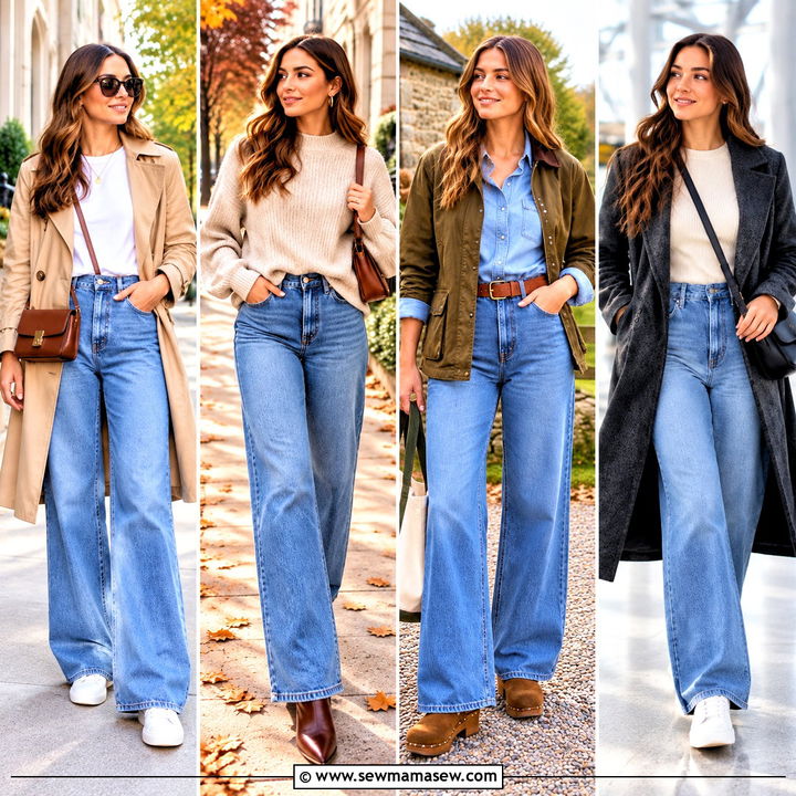 20 Wide Jeans Outfit Fall Looks for Effortless Street Style