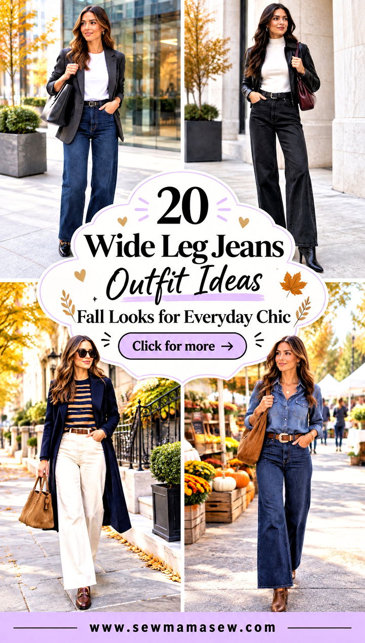20 Wide Leg Jeans Outfit Ideas Fall Looks for Everyday Chic - 20 Wide Leg Jeans Outfit Ideas Fall Looks for Everyday Chic