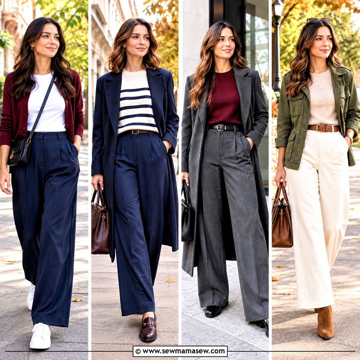 20 Wide Leg Pants Outfit Fall Looks for Cozy Casual Days