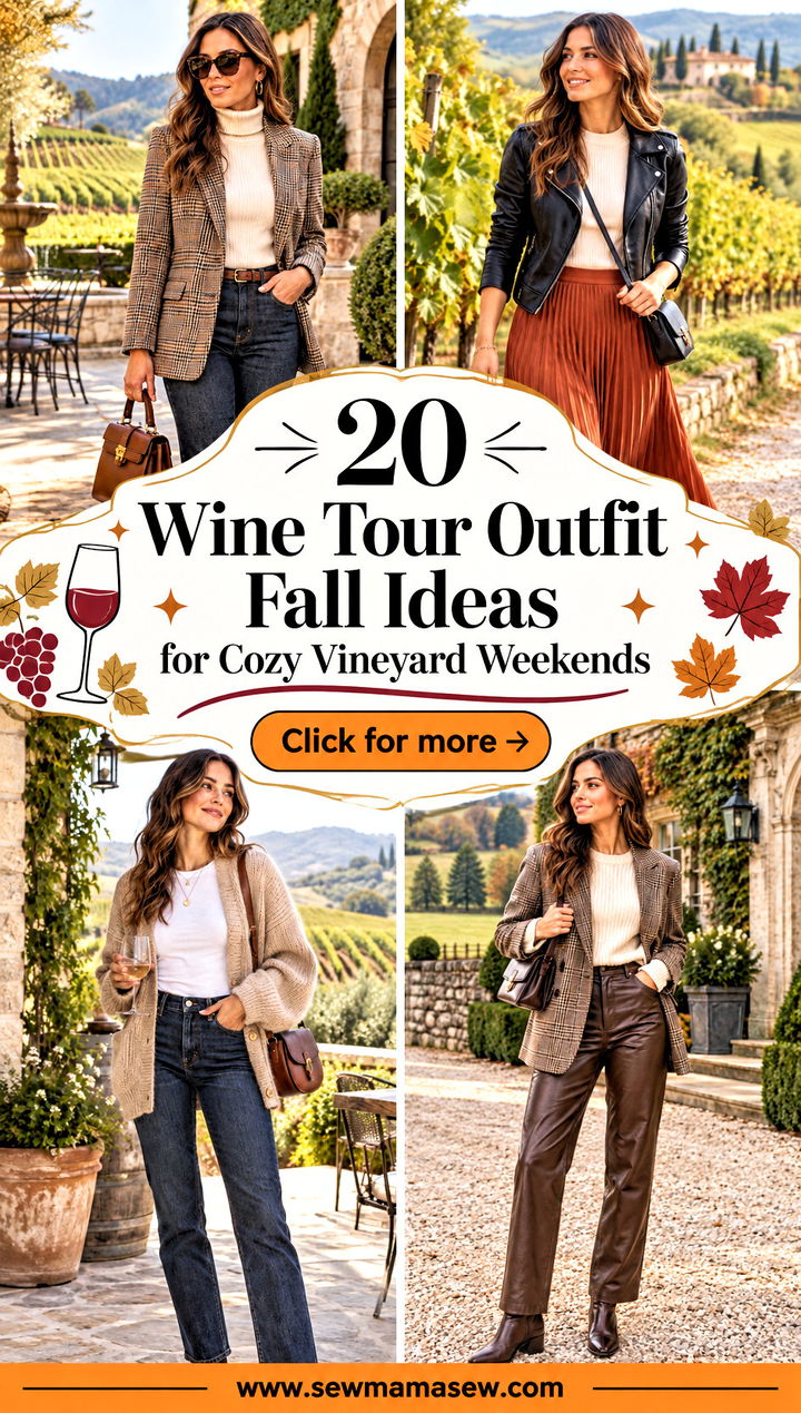 20 Wine Tour Outfit Fall Ideas for Cozy Vineyard Weekends - 20 Wine Tour Outfit Fall Ideas for Cozy Vineyard Weekends