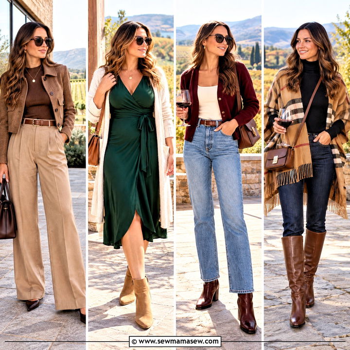 20 Winery Outfit Autumn Ideas for Charming Weekend Trips