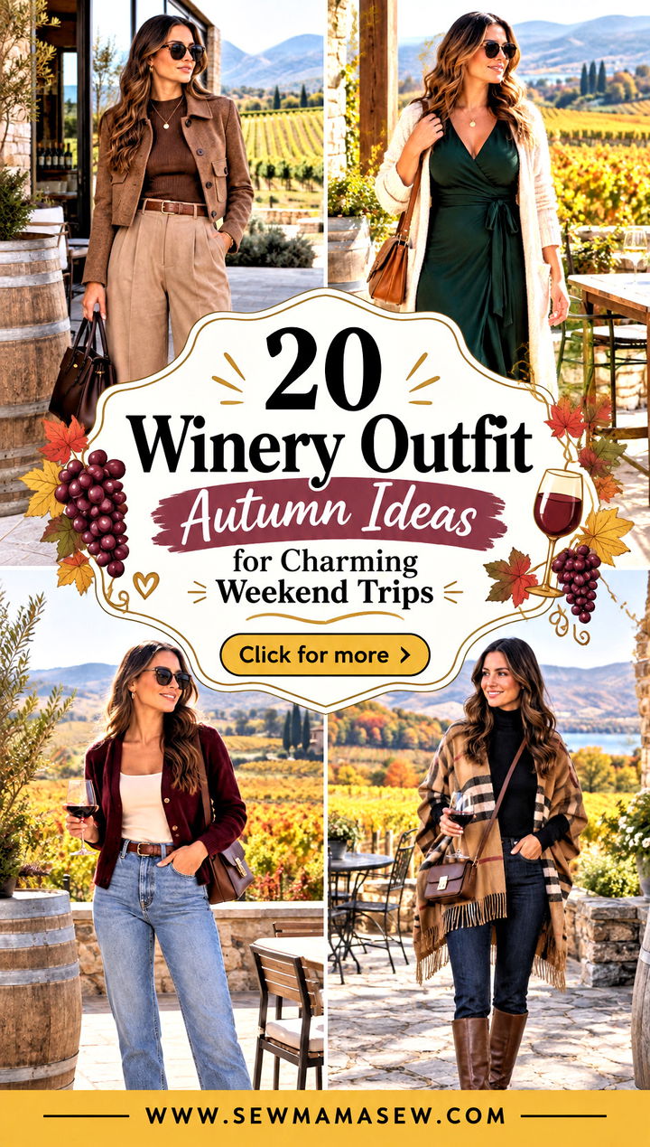 20 Winery Outfit Autumn Ideas for Charming Weekend Trips - 20 Winery Outfit Autumn Ideas for Charming Weekend Trips