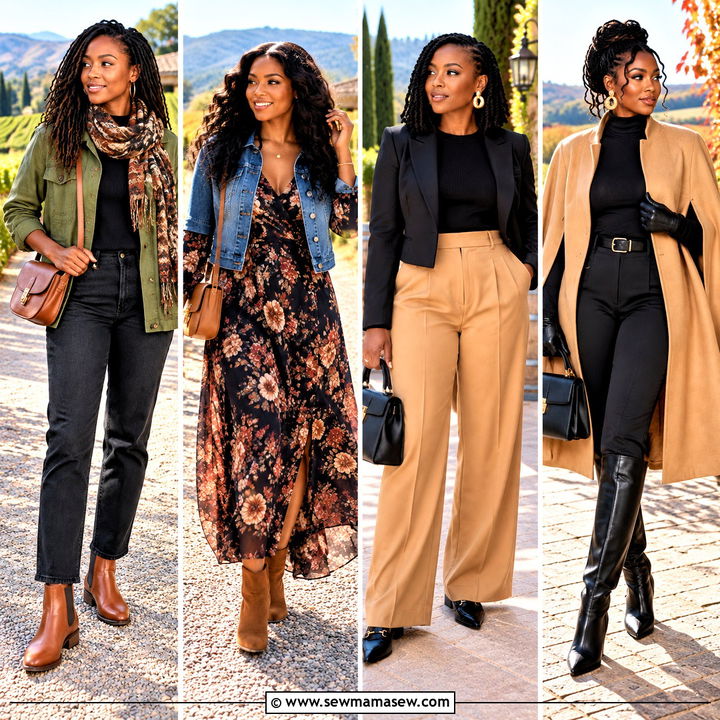 20 Winery Outfit Fall Ideas for Black Women to Feel Chic