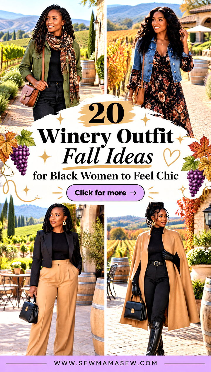 20 Winery Outfit Fall Ideas for Black Women to Feel Chic - 20 Winery Outfit Fall Ideas for Black Women to Feel Chic