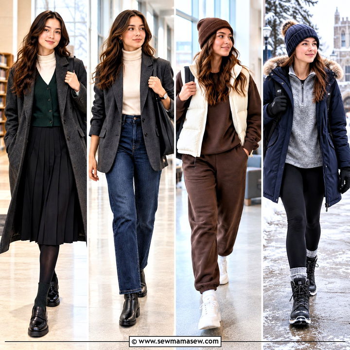 20 Winter Back to School Outfits for Cozy Campus Confidence