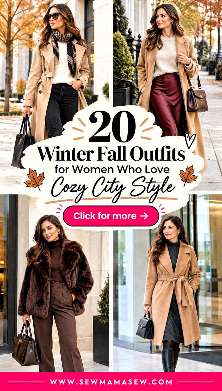 20 Winter Fall Outfits for Women Who Love Cozy City Style - 20 Winter Fall Outfits for Women Who Love Cozy City Style