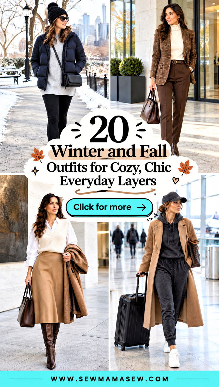 20 Winter and Fall Outfits for Cozy Chic Everyday Layers - 20 Winter and Fall Outfits for Cozy, Chic Everyday Layers