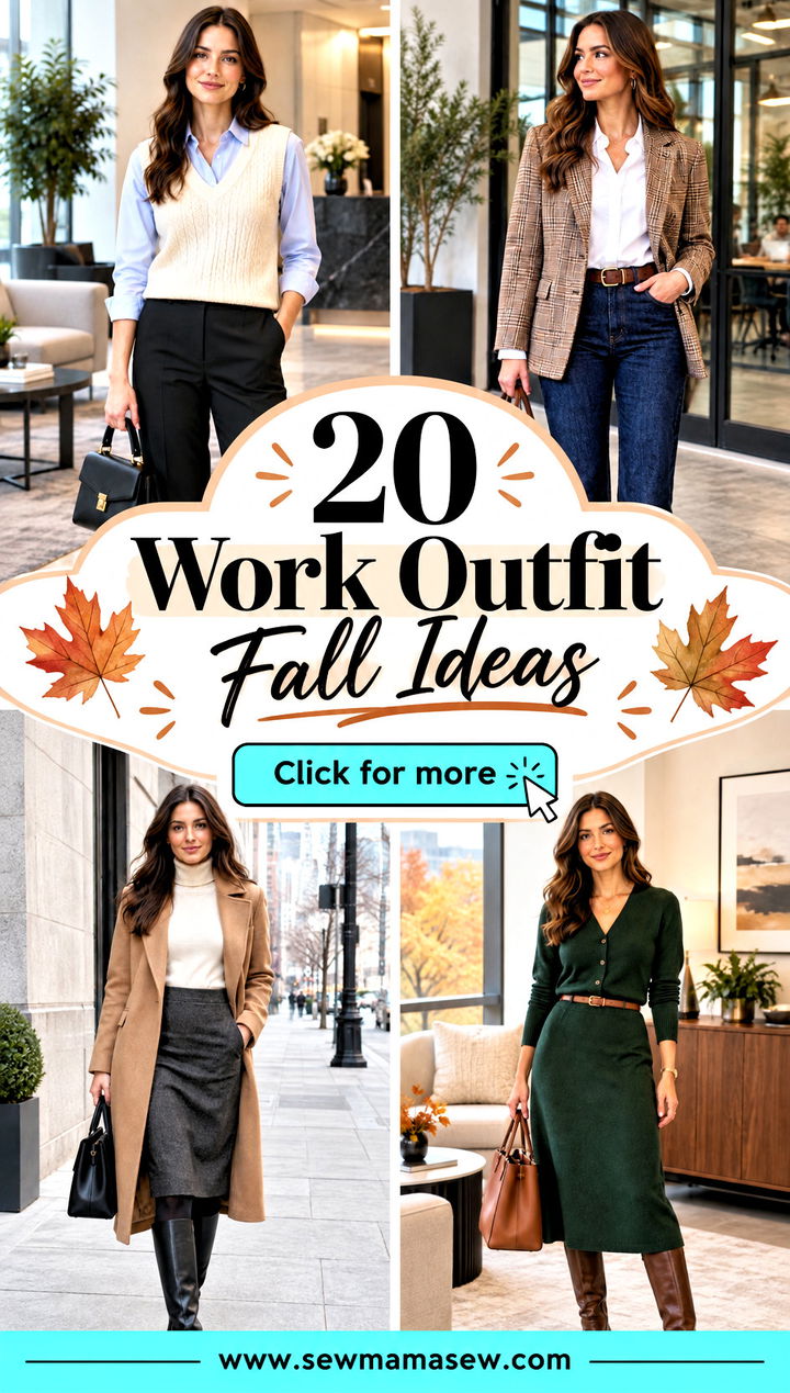 20 Work Outfit Fall Ideas for Cozy Confident Office Style - 20 Work Outfit Fall Ideas for Cozy, Confident Office Style