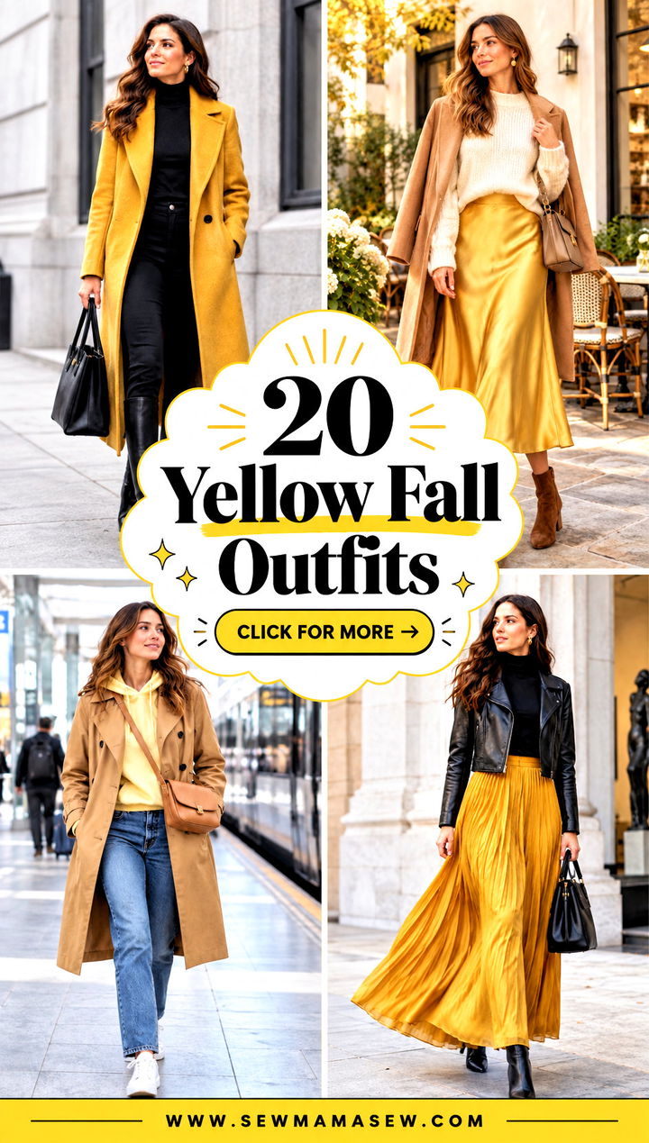 20 Yellow Fall Outfits to Brighten Your Cozy Autumn Wardrobe - 20 Yellow Fall Outfits to Brighten Your Cozy Autumn Wardrobe
