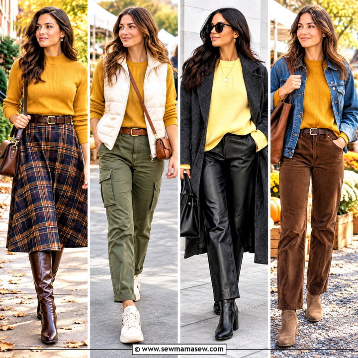 20 Yellow Sweater Outfit Fall Ideas for Cozy Weekend Style