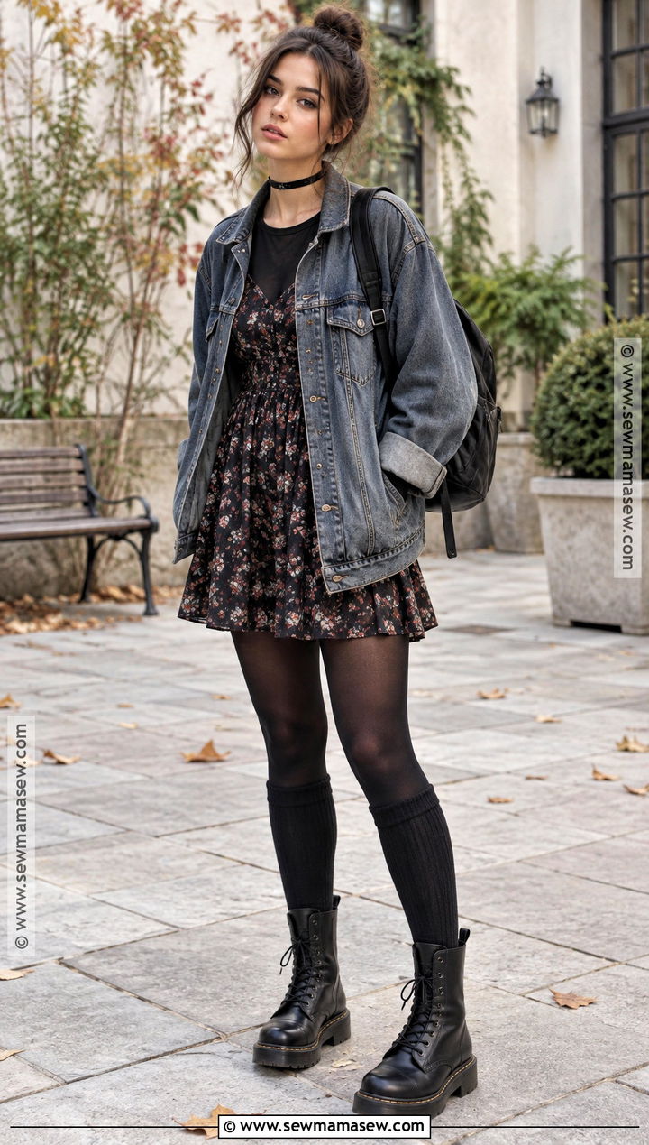 2014 Tumblr Babydoll Dress And Combat Boots Outfit - 20 tumblr fall outfits 2026