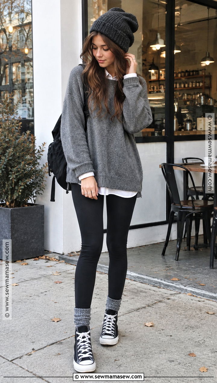 2014 Tumblr Oversized Sweater And Leggings Outfit - 20 tumblr fall outfits 2026