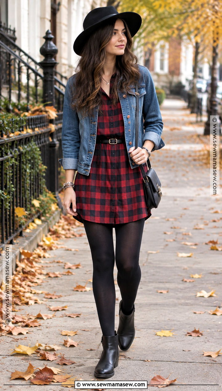 2014 Tumblr Plaid Dress And Chelsea Boots Outfit - 20 tumblr fall outfits 2026
