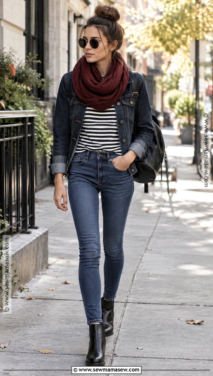 2014 Tumblr Striped Shirt And High Waisted Jeans Outfit - 20 tumblr fall outfits 2026