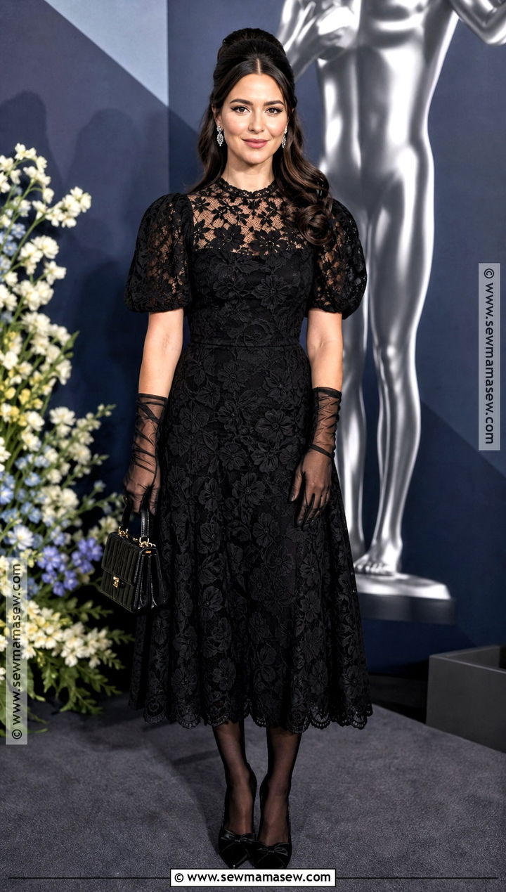 2024 Grammys Black Floral Costume - 40 lana del rey costume ideas