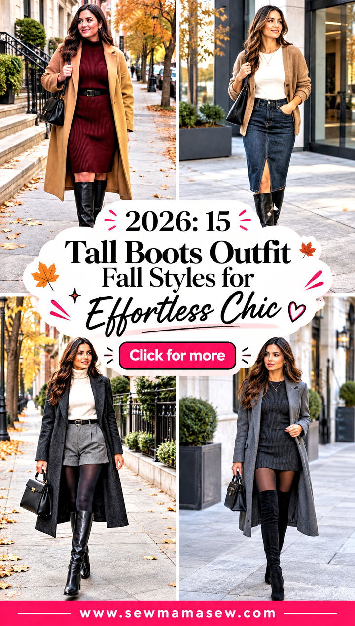 2026 15 Tall Boots Outfit Fall Styles for Effortless Chic - 2026: 15 Tall Boots Outfit Fall Styles for Effortless Chic