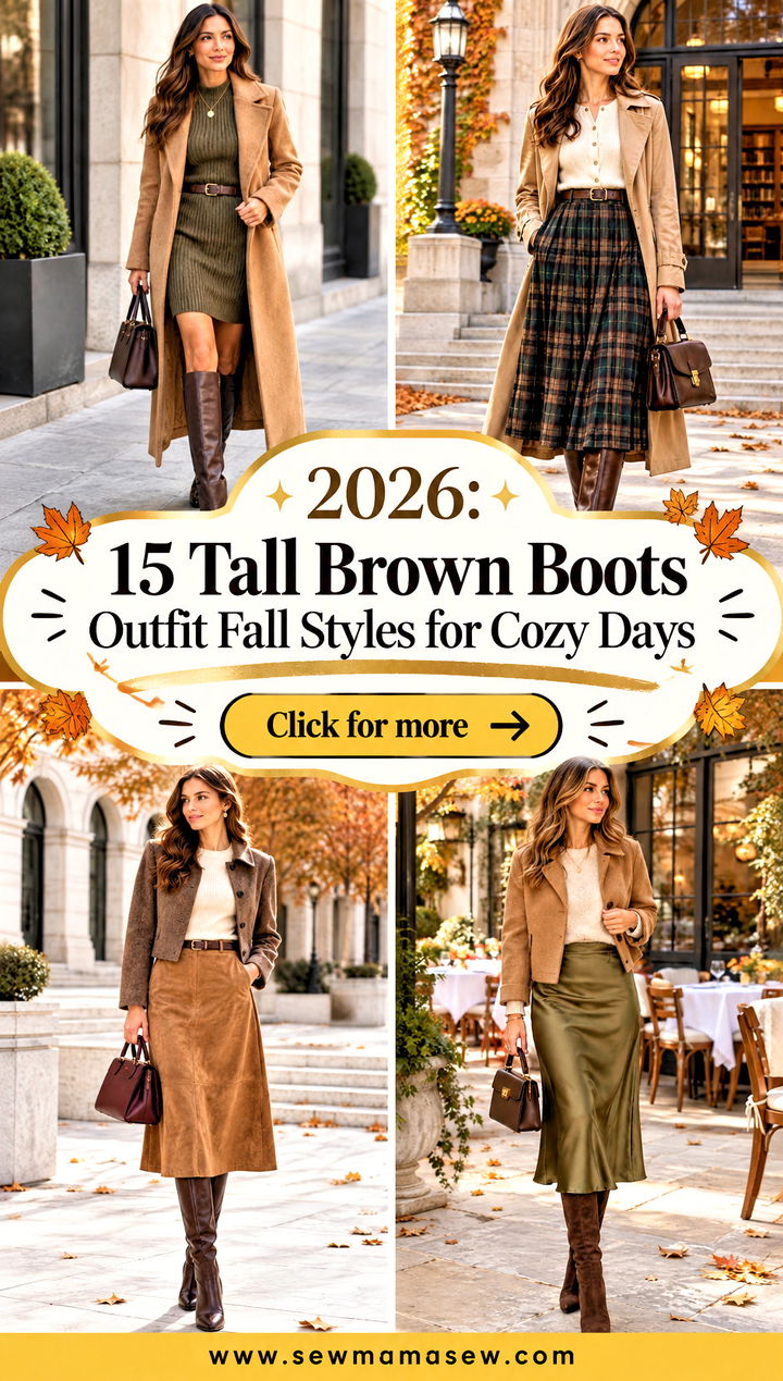 2026 15 Tall Brown Boots Outfit Fall Styles for Cozy Days - 2026: 15 Tall Brown Boots Outfit Fall Styles for Cozy Days