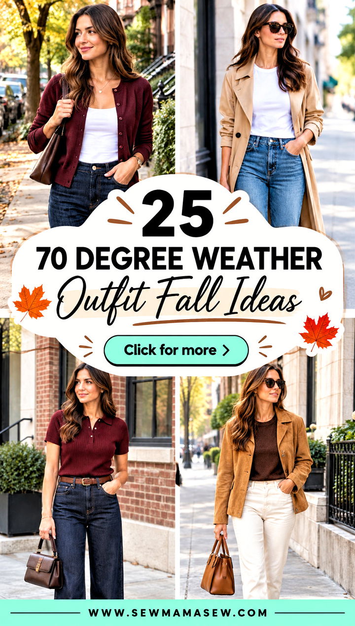 25 70 Degree Weather Outfit Fall Ideas for Chic Warm Days - 25 70 Degree Weather Outfit Fall Ideas for Chic Warm Days