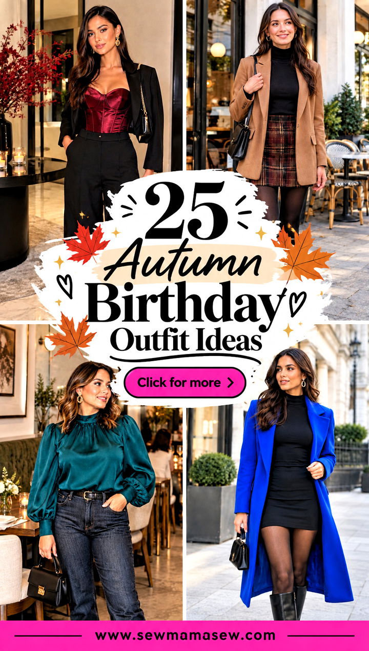 25 Autumn Birthday Outfit Ideas for a Chic Memorable Party - 25 Autumn Birthday Outfit Ideas for a Chic, Memorable Party