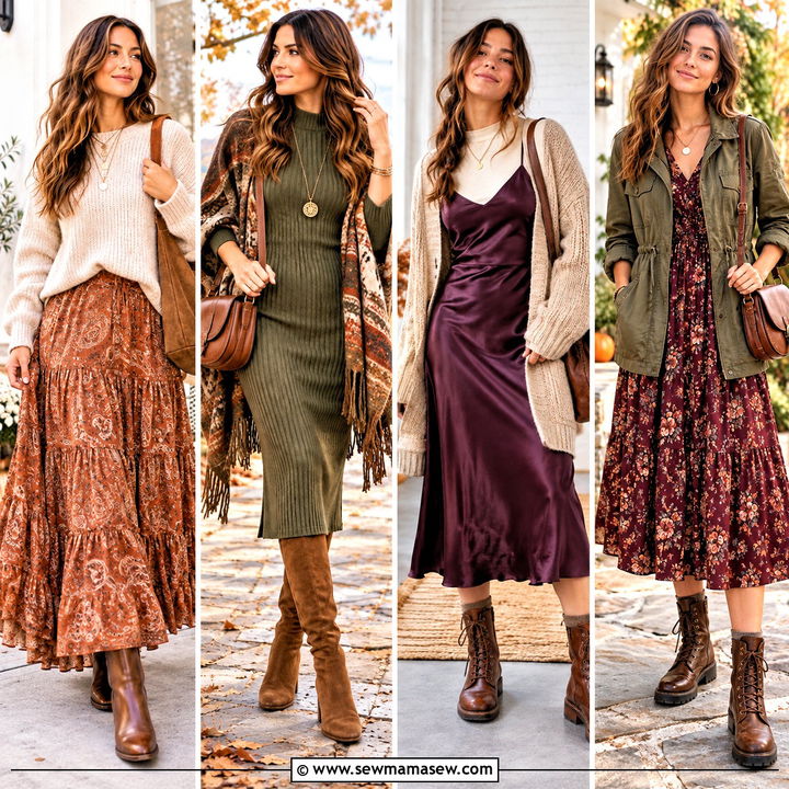 25 Autumn Boho Outfits for Cozy, Free-Spirited Weekend Looks