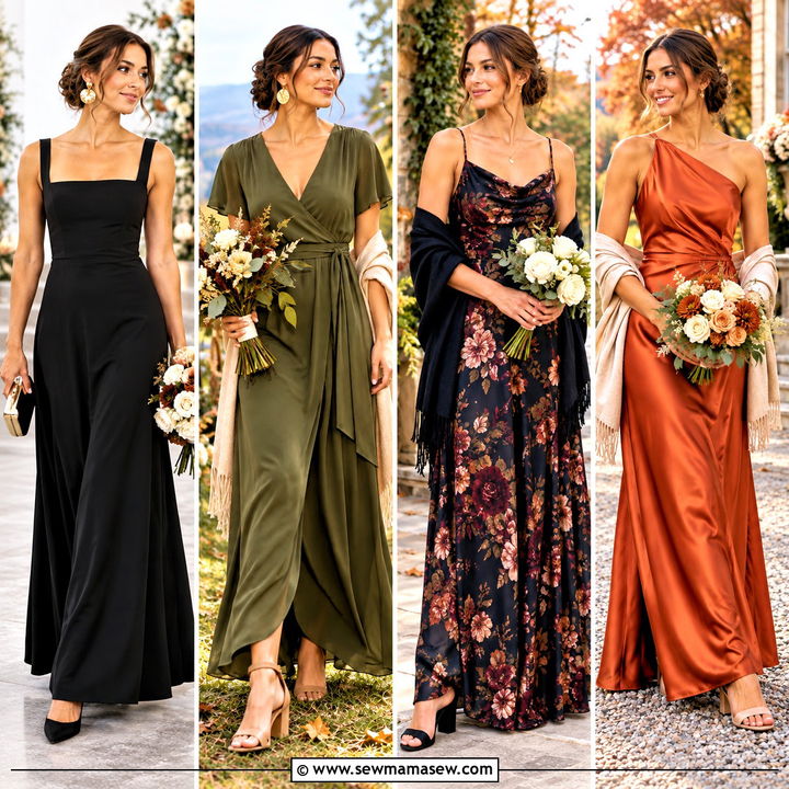 25 Autumn Bridesmaid Dresses for a Romantic Fall Wedding