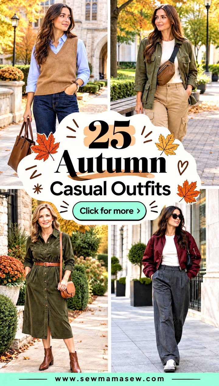 25 Autumn Casual Outfits for Women Who Love Cozy Styling - 25 Autumn Casual Outfits for Women Who Love Cozy Styling