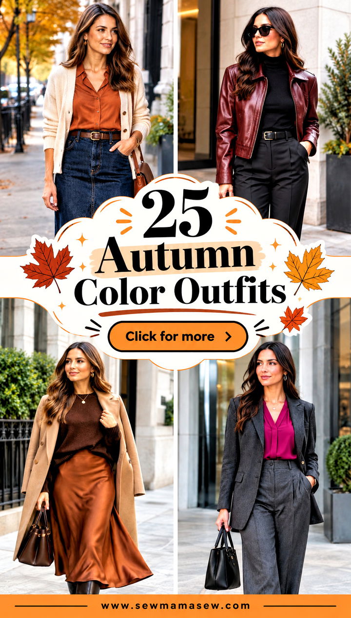 25 Autumn Color Outfits for a Warm Inviting Seasonal Look - 25 Autumn Color Outfits for a Warm, Inviting Seasonal Look