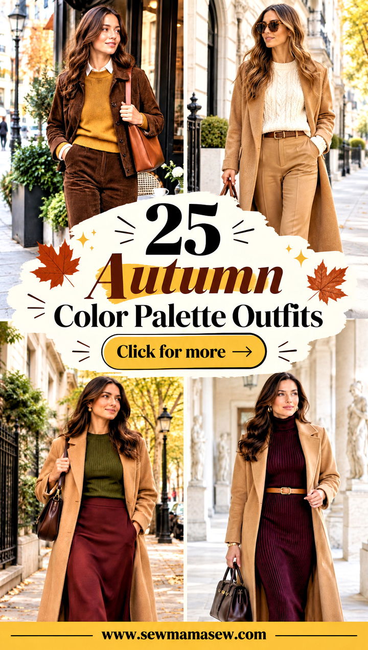 25 Autumn Color Palette Outfits for Rich Cozy Fall Style - 25 Autumn Color Palette Outfits for Rich, Cozy Fall Style