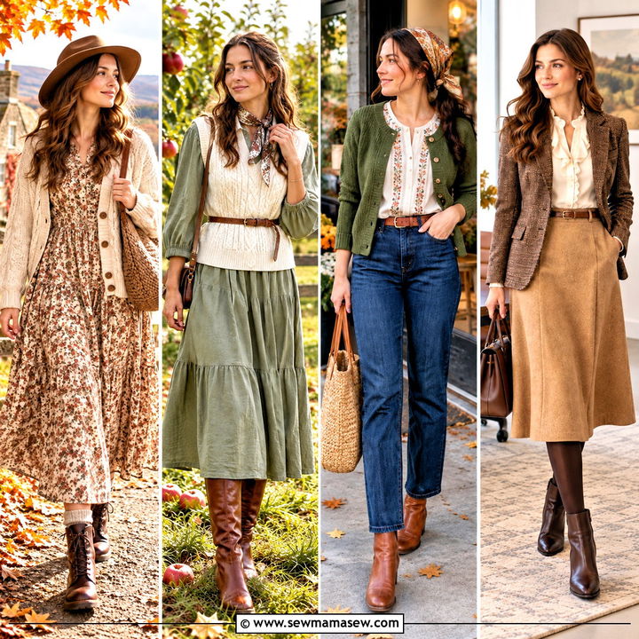 25 Autumn Cottagecore Outfit Ideas for Dreamy Country Days