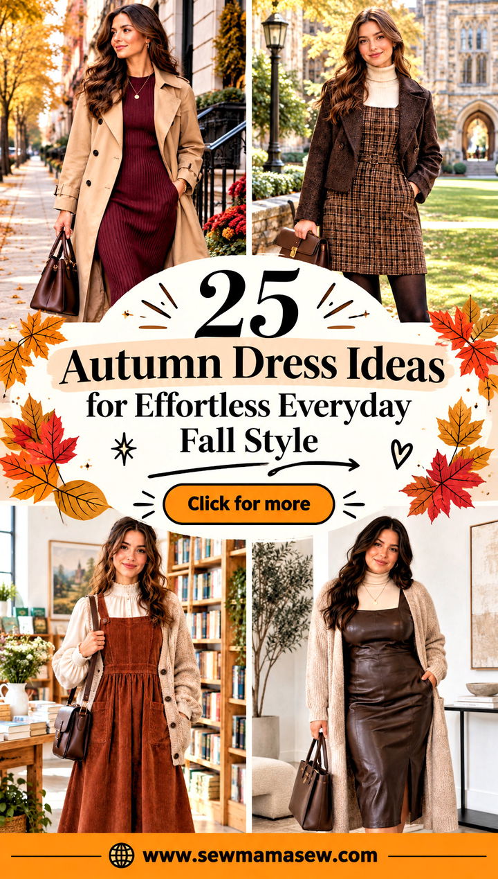 25 Autumn Dress Ideas for Effortless Everyday Fall Style - 25 Autumn Dress Ideas for Effortless Everyday Fall Style