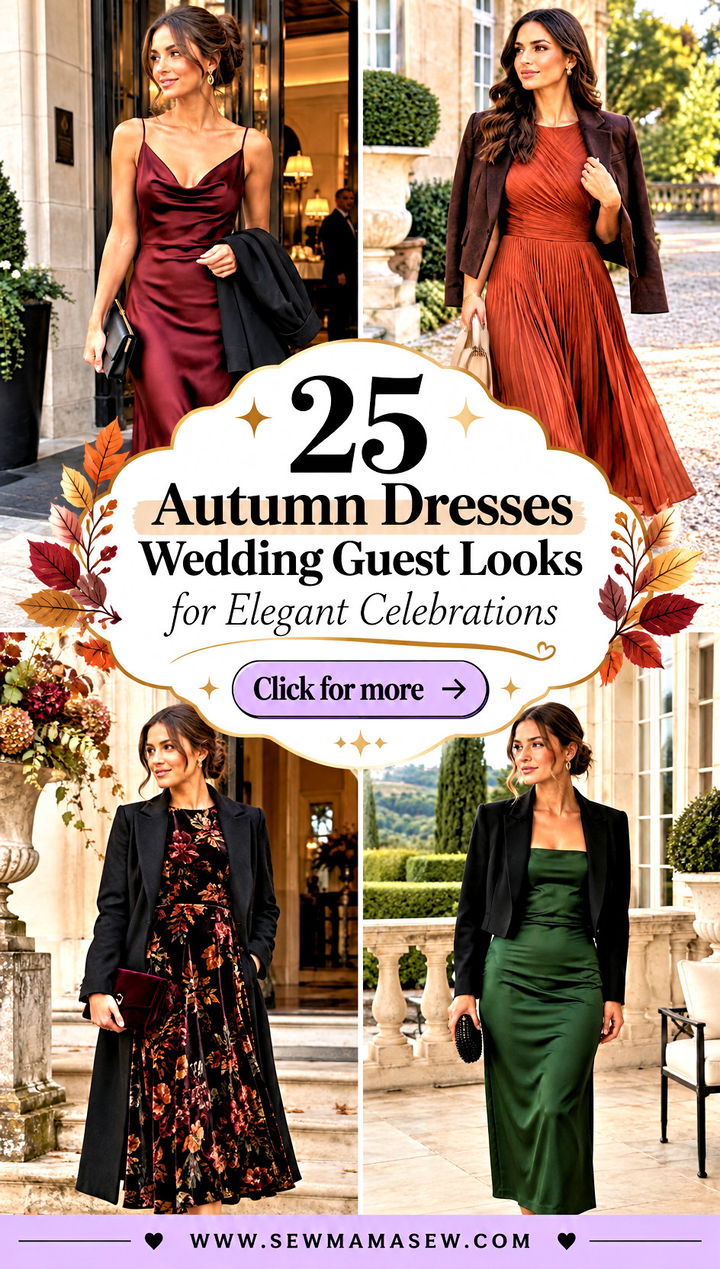 25 Autumn Dresses Wedding Guest Looks for Elegant Celebrations - 25 Autumn Dresses Wedding Guest Looks for Elegant Celebrations