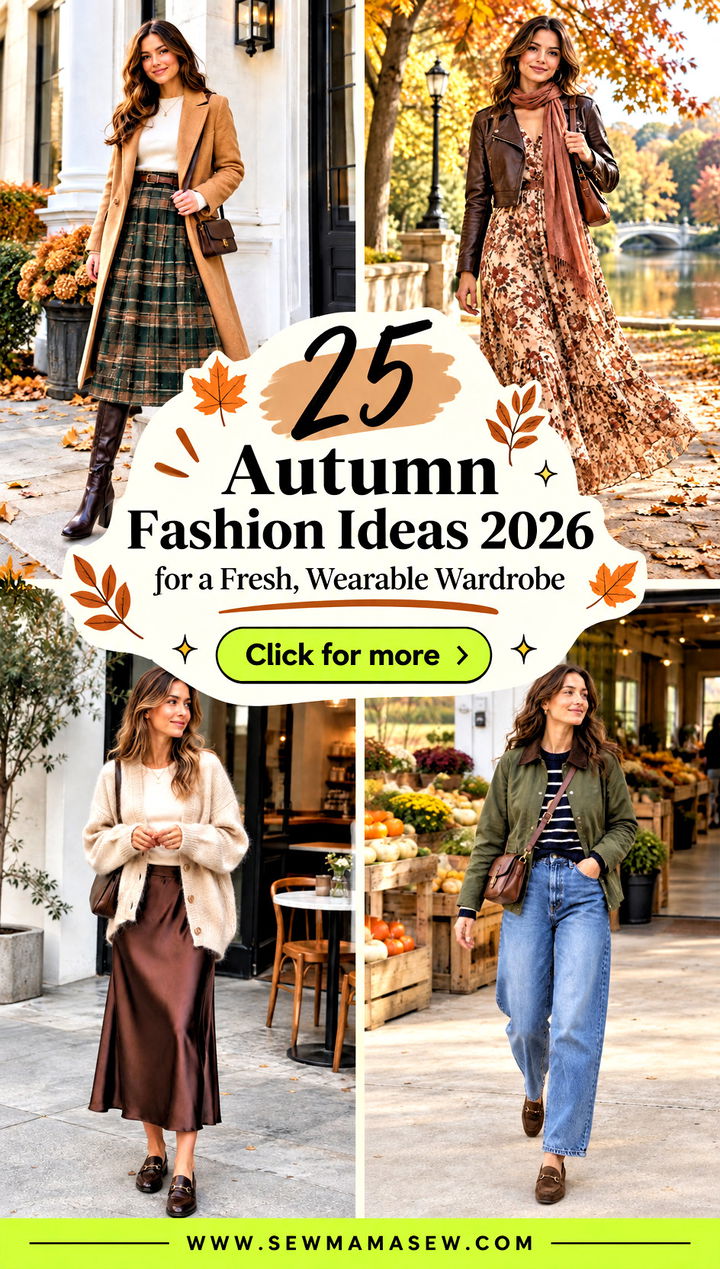 25 Autumn Fashion Ideas 2026 for a Fresh Wearable Wardrobe - 25 Autumn Fashion Ideas 2026 for a Fresh, Wearable Wardrobe