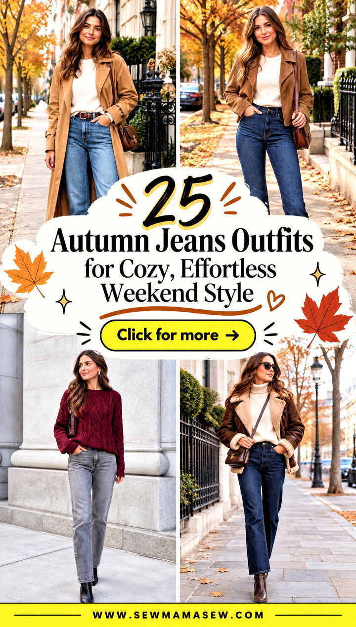 25 Autumn Jeans Outfits for Cozy Effortless Weekend Style - 25 Autumn Jeans Outfits for Cozy, Effortless Weekend Style