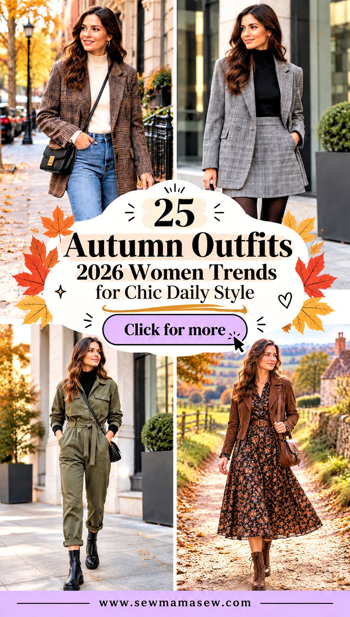 25 Autumn Outfits 2026 Women Trends for Chic Daily Style - 25 Autumn Outfits 2026 Women Trends for Chic Daily Style