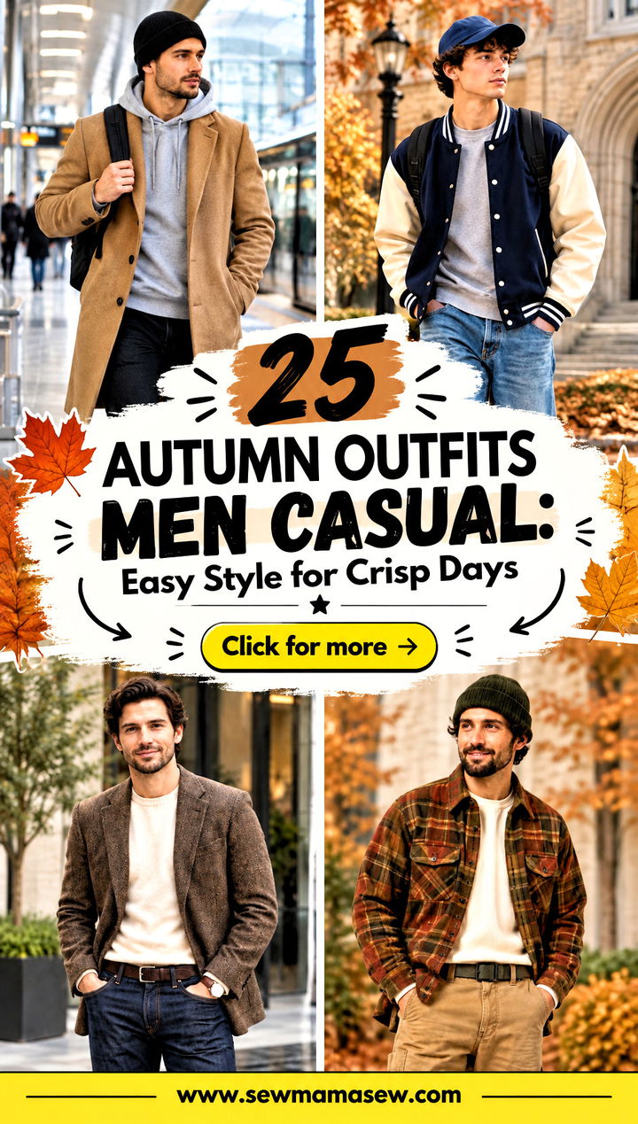 25 Autumn Outfits Men Casual Easy Style for Crisp Days - 25 Autumn Outfits Men Casual: Easy Style for Crisp Days