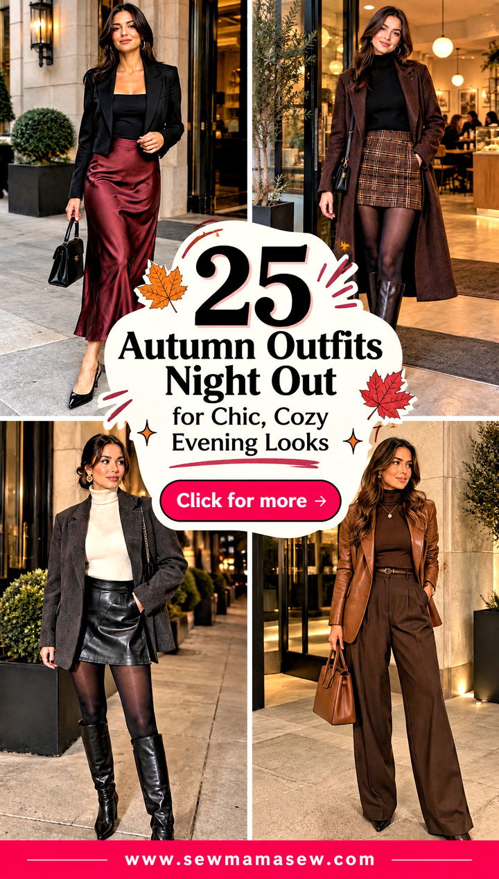 25 Autumn Outfits Night Out for Chic Cozy Evening Looks - 25 Autumn Outfits Night Out for Chic, Cozy Evening Looks