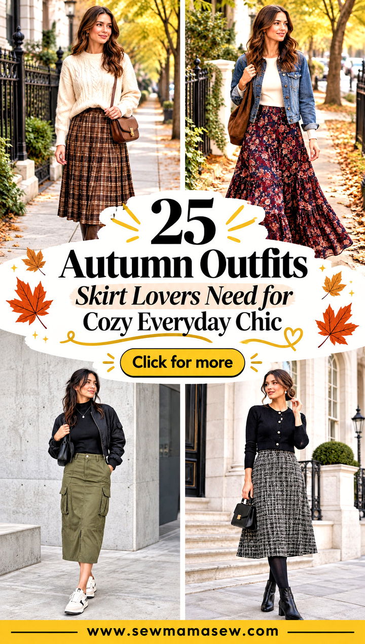 25 Autumn Outfits Skirt Lovers Need for Cozy Everyday Chic - 25 Autumn Outfits Skirt Lovers Need for Cozy Everyday Chic